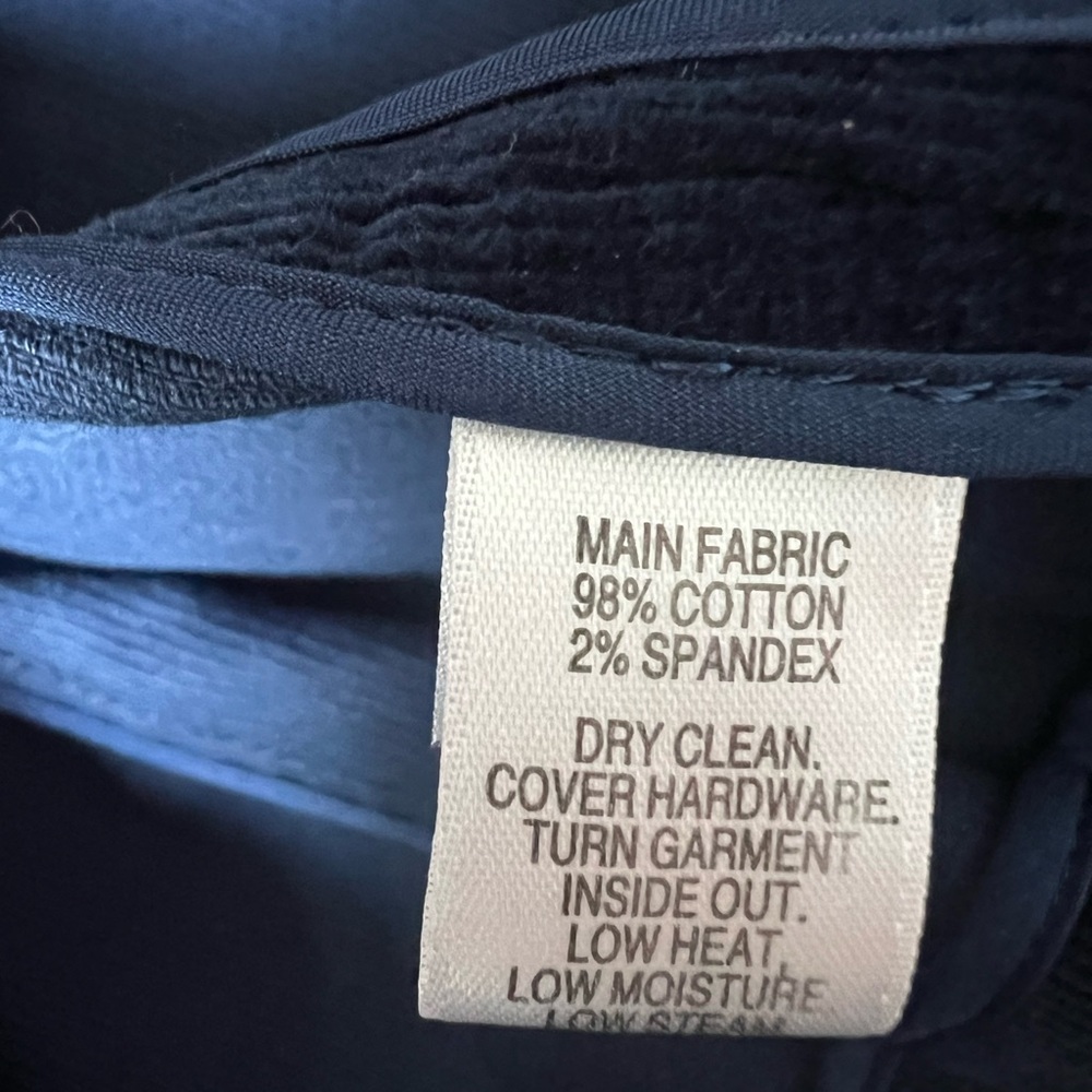 St. John Sport Navy Corduroy Blazer | Tailored Cotton Stretch Jacket | Size 8 - Picture 6 of 7